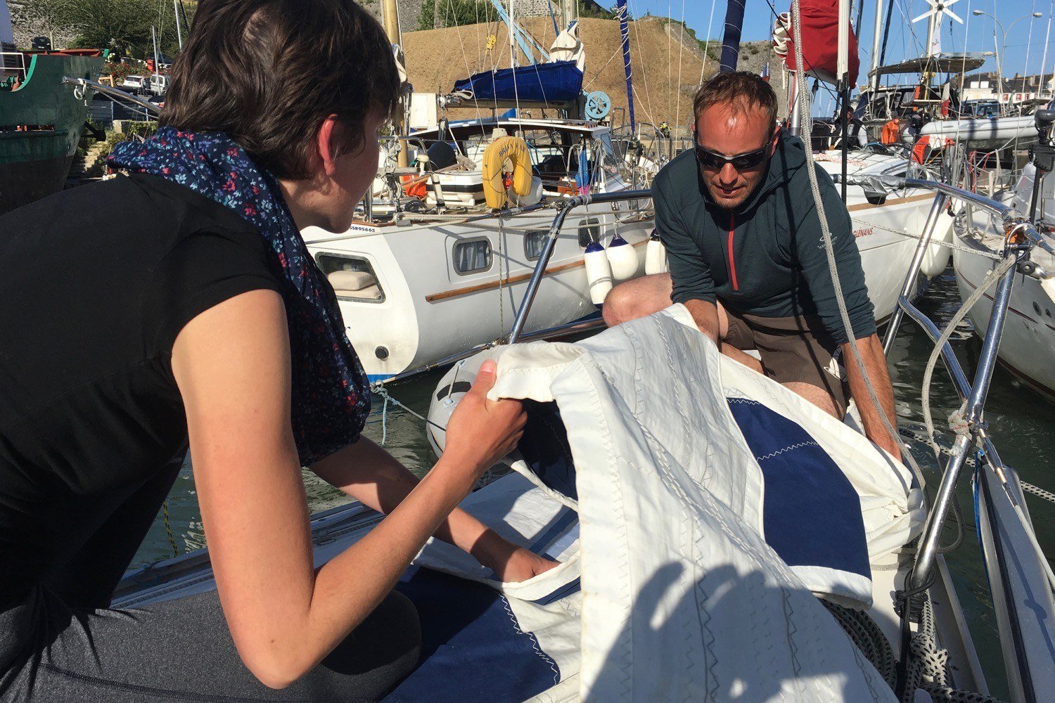 RYA Competent Crew Competent Crew faltet Fock