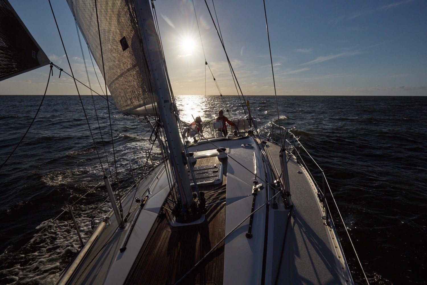 MCA/RYA Yachtmaster Offshore Prep-course, sunset North Sea MCA/RYA Yachtmaster Offshore Prep-Kurs