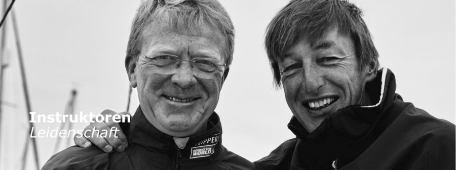 RYA Instructor Nigel und Principal Felix