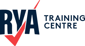 Logo RYA Training Centre en bleu et rouge