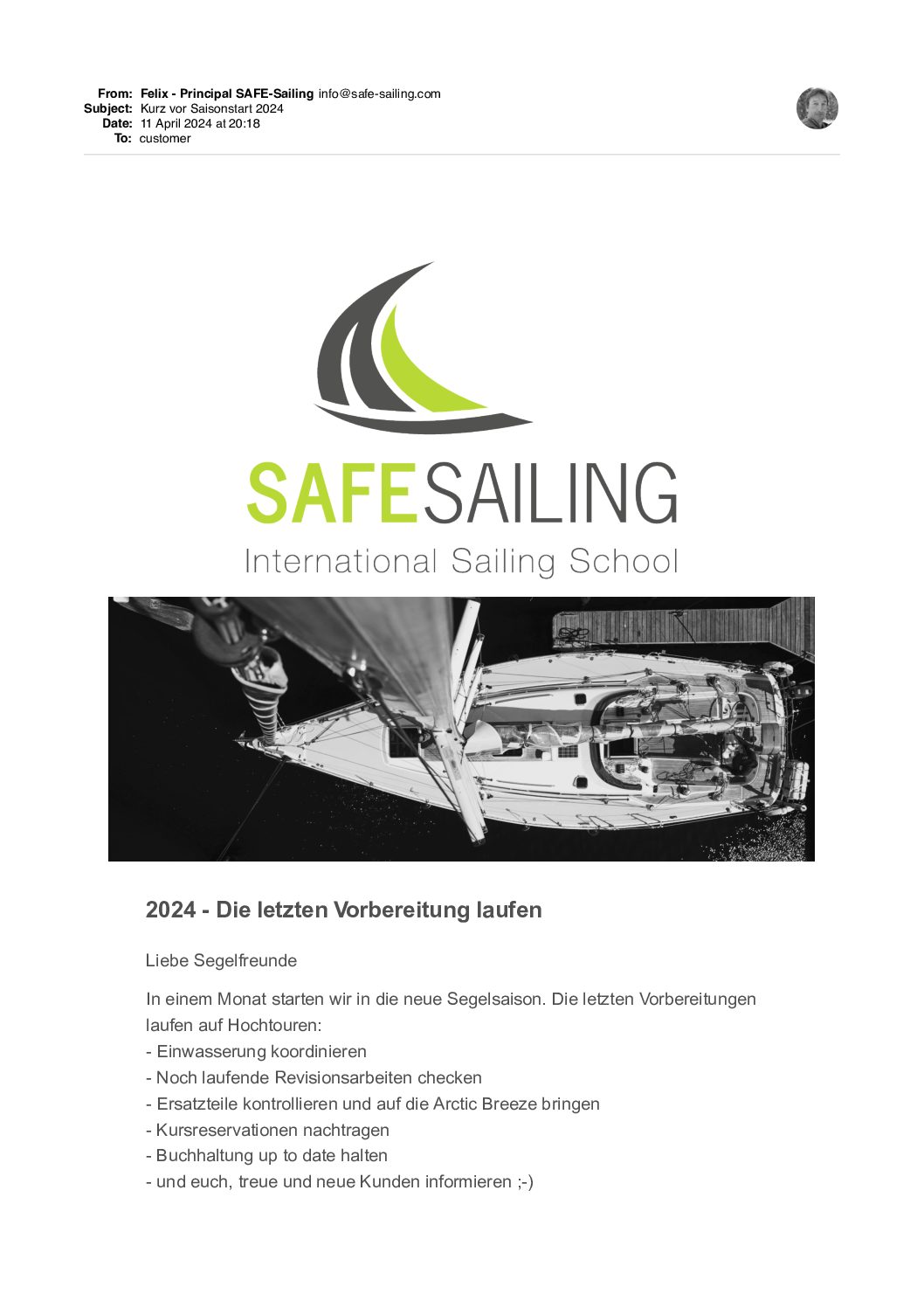 2024 04 Kurz vor Saisonstart